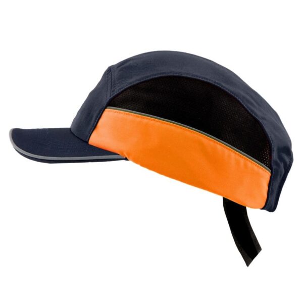 All-season bump cap bicolor orange navy (1)