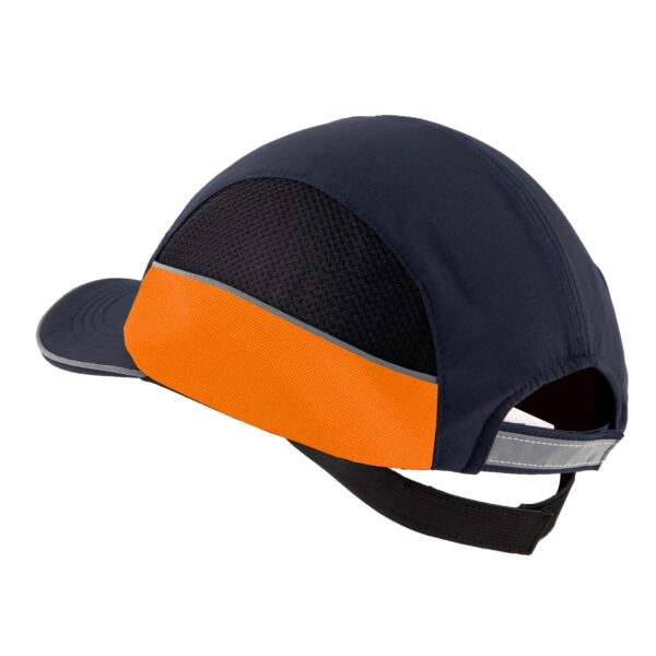 All-season bump cap bicolor orange navy (2)